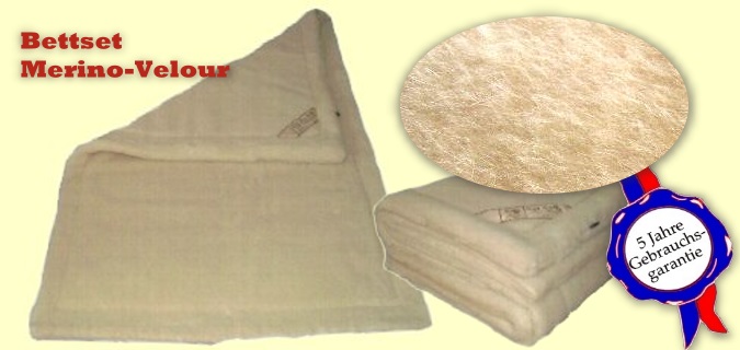 Merino-Velour Bettset