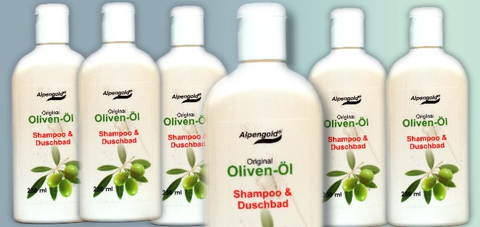 Olivenöol-Schampoo und Duschbad
